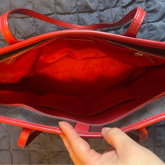 Coach Red and Brown Tote Bag - Picture 16 of 16